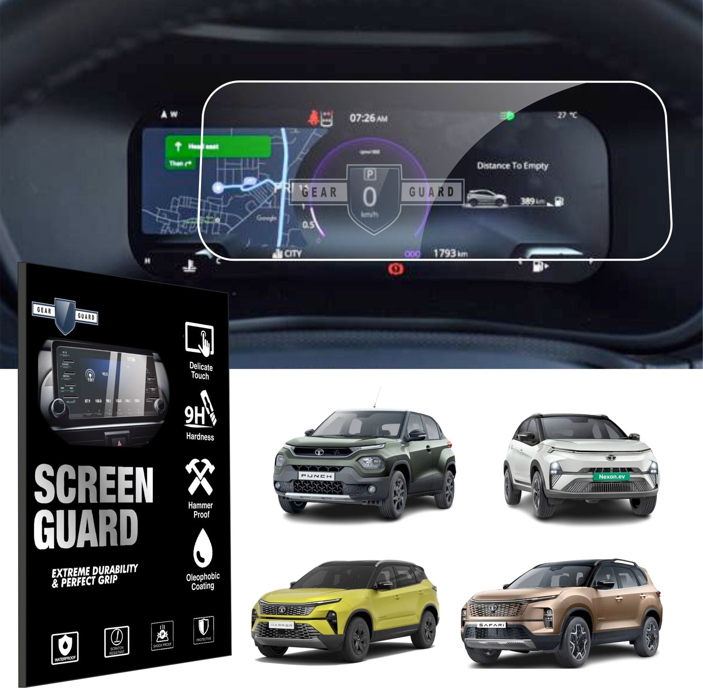 Tata Nexon Bundle (12.3 Inch Screen+Steering+AC Penel+Instrument Cluster) -NEXON_12-3INCH_BUNDLE-1