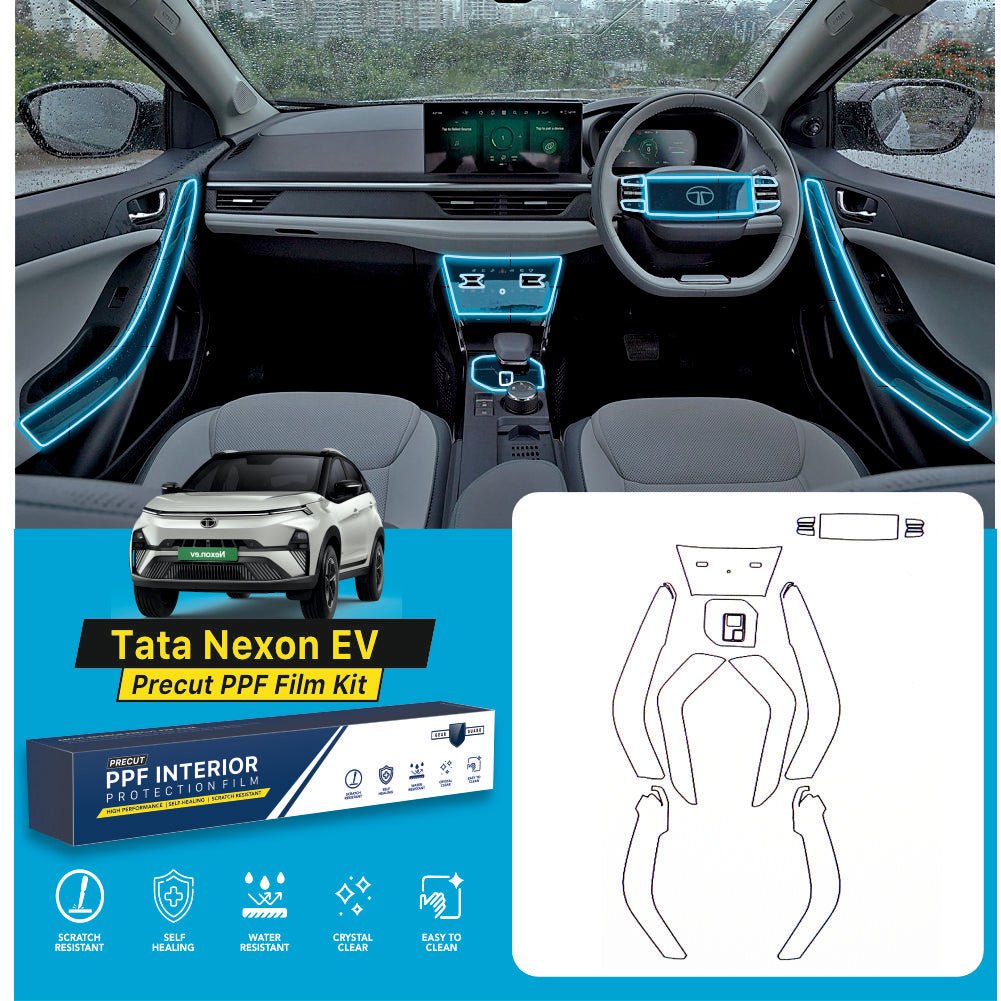 Tata Nexon EV Interior Precut PPF Film KIT -SP_NEXON_EV_PPF_KIT