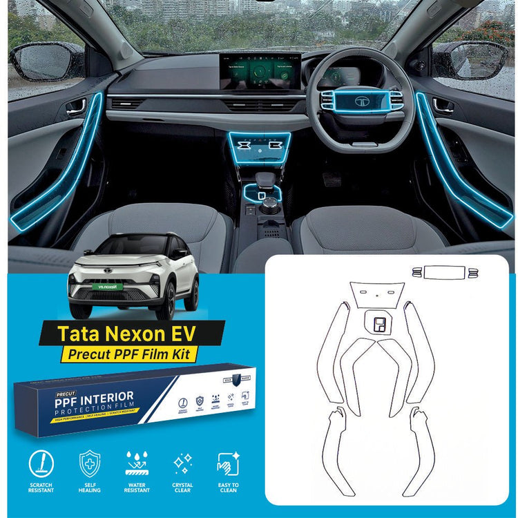 Tata Nexon EV Interior Precut PPF Film KIT -SP_NEXON_EV_PPF_KIT