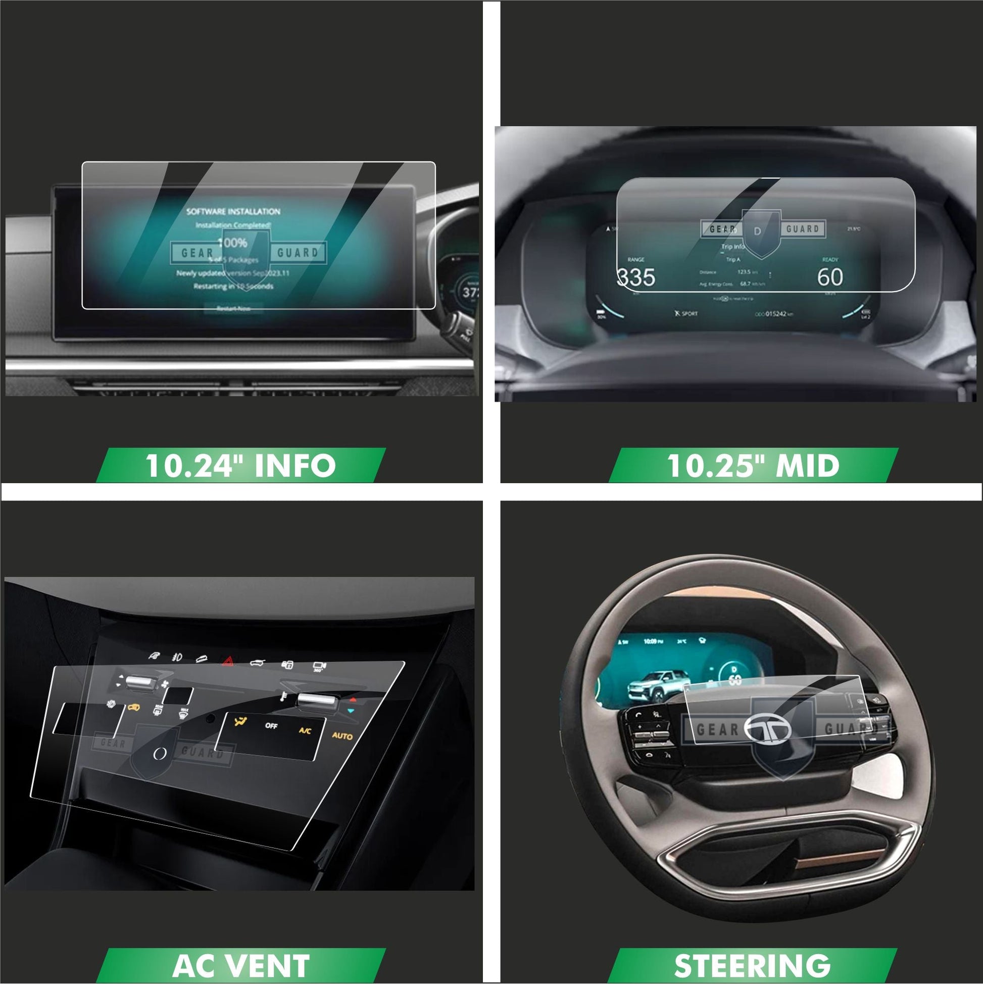 Tata Nexon EV Screen Guard Bundle - M24C_NEXON_EV_25_FEAR