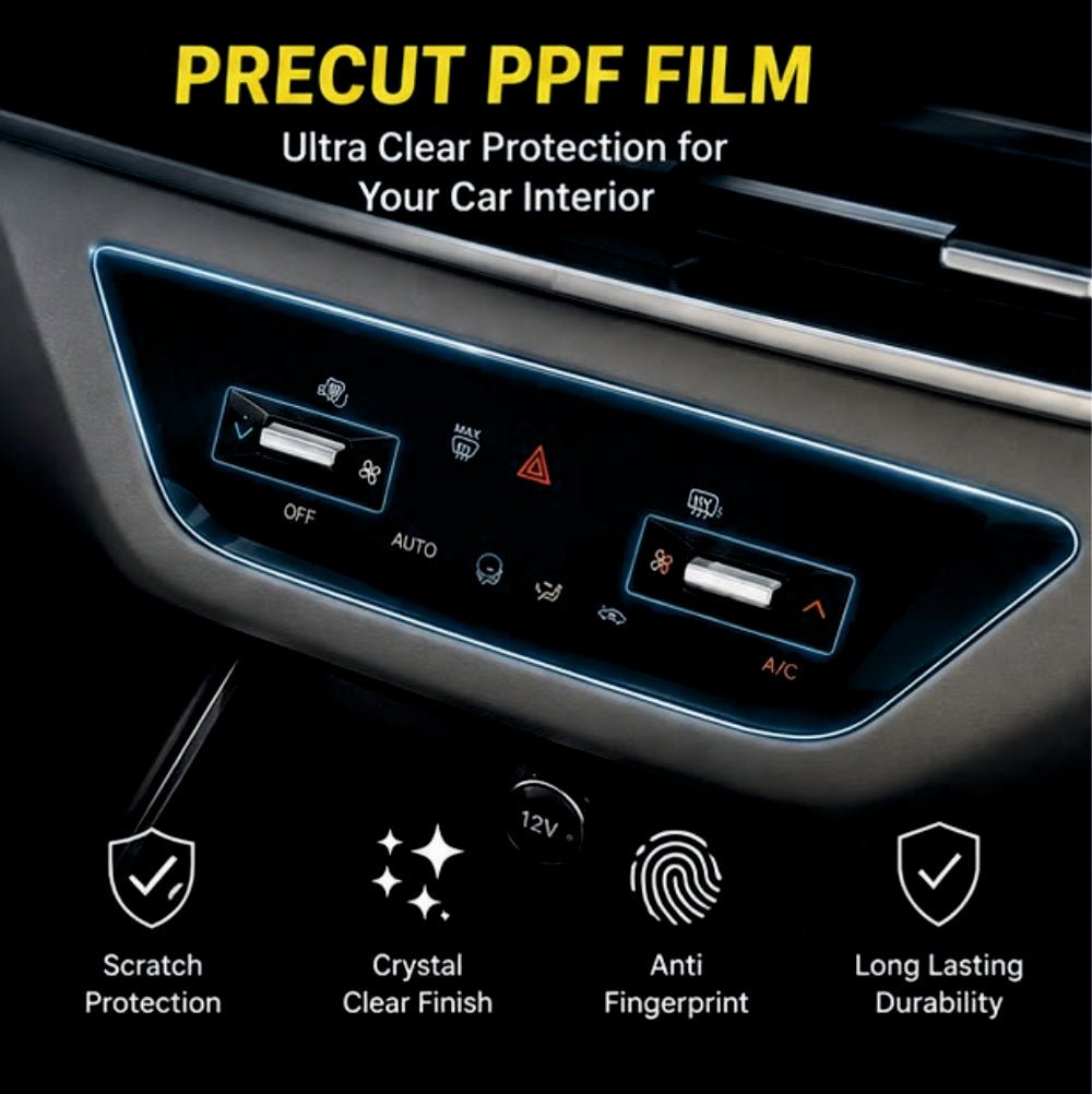 Tata Punch EV AC Panel Interior Precut PPF FILM -SP_PUNCH_EV_AC_PPF