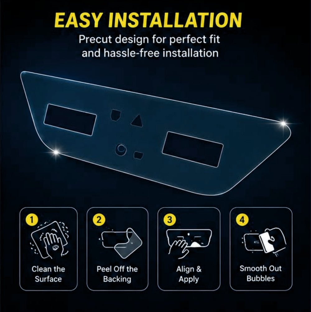 Tata Punch EV AC Panel Interior Precut PPF FILM -SP_PUNCH_EV_AC_PPF