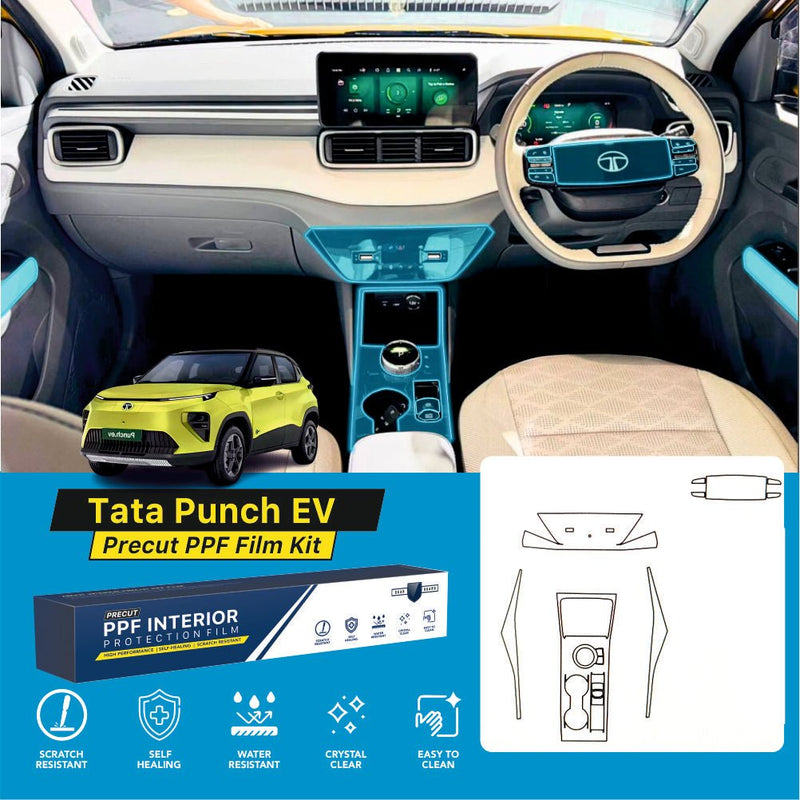 Tata Punch EV Full Interior Precut PPF Film Kit -SP_PUNCH_EV_PPF_KIT