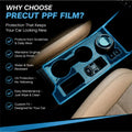 Tata Punch EV Gear Consol Interior Precut PPF FILM - [Electronic Parking Brake: EPB] -SP_PUNCH_EV_GEAR_PPF