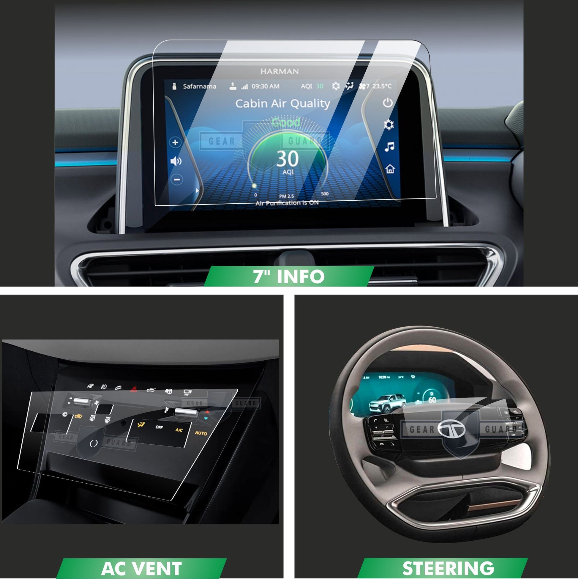 Tata Punch EV Screen Guard Bundle - S7C_PUNCH_EV_25_SMART_P
