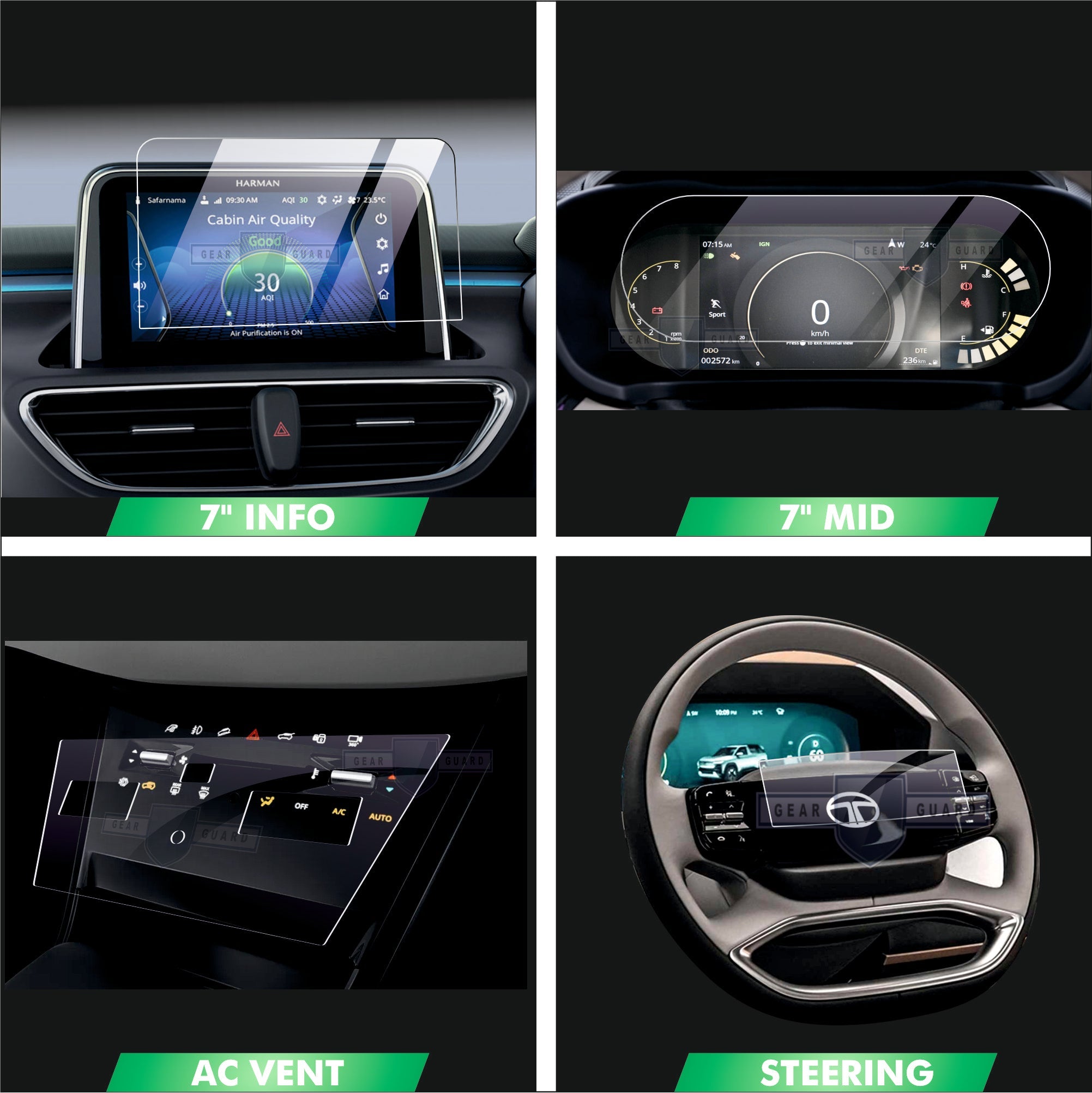 Tata Punch EV Screen Guard Bundle - M7C_PUNCH_EV_25_ADV