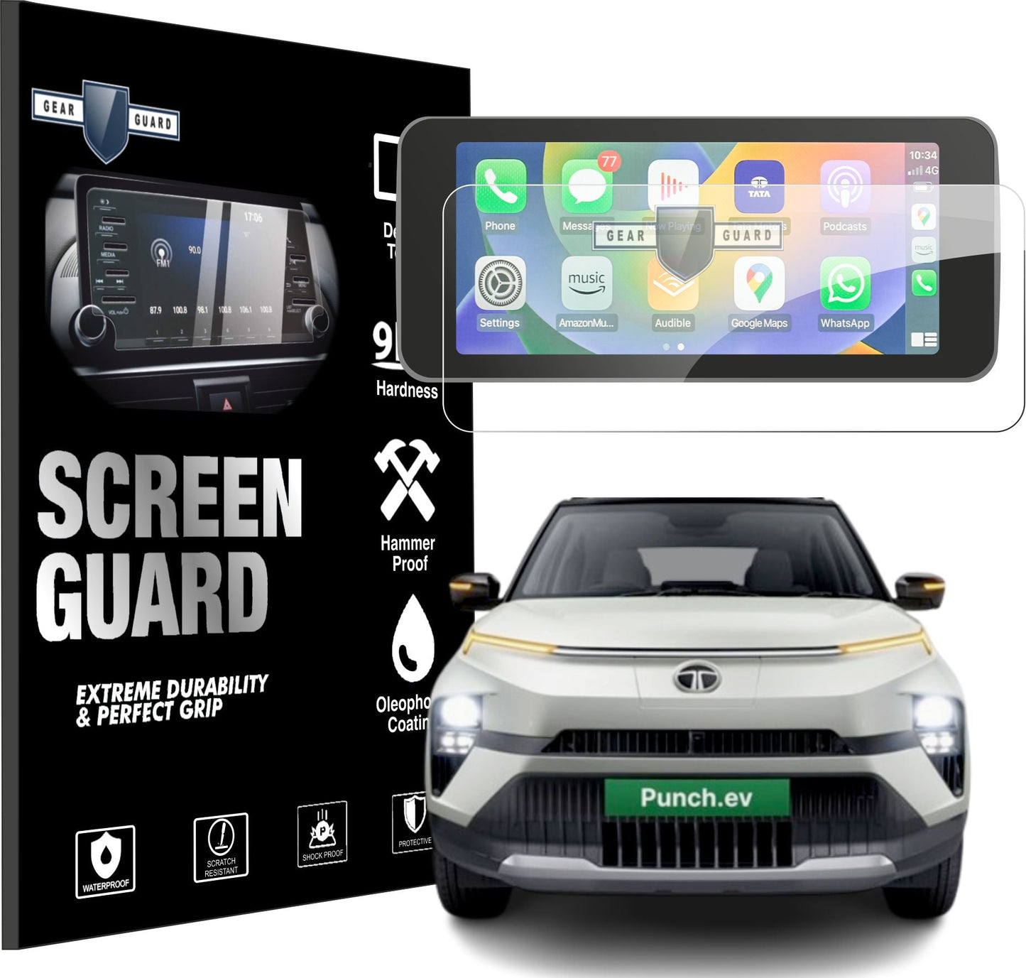 Tata Punch EV Touch Screen Guard -VS_PUNCH_EV10C