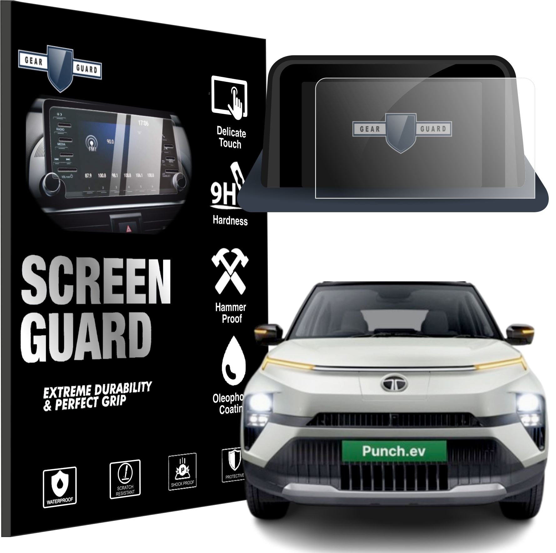 Tata Punch EV Touch Screen Guard -