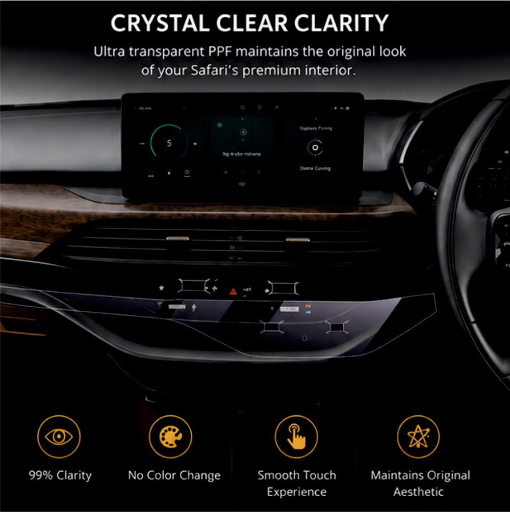 Tata Safari AC Panel Precut PPF Guard -SP_SAFARI_AC_PPF