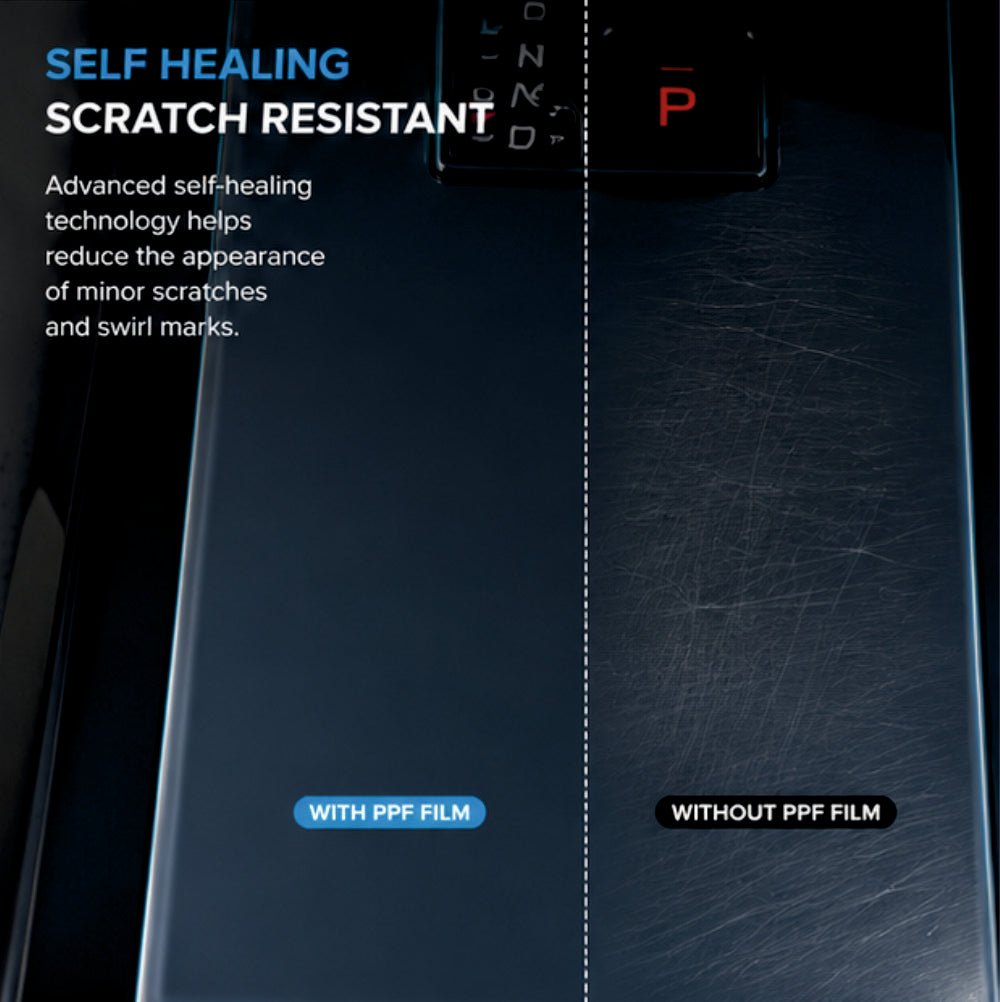 TATA Sierra Automatic Gear Panel Interior Precut PPF Guard -SP_SIERRA_GEAR_PPF
