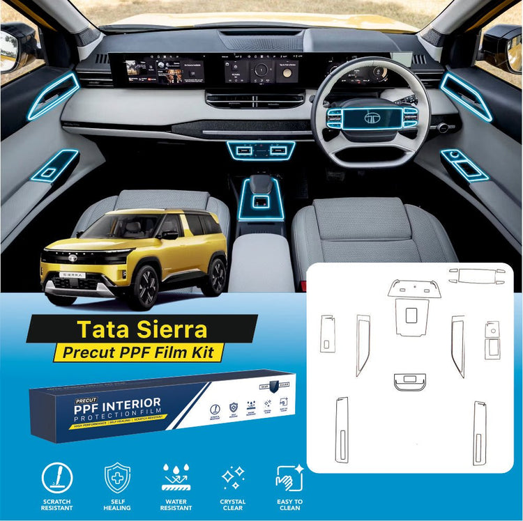 Tata Sierra Full Interior Precut PPF FILM KIT -SP_SEIRRA_FULL_PPF_KIT