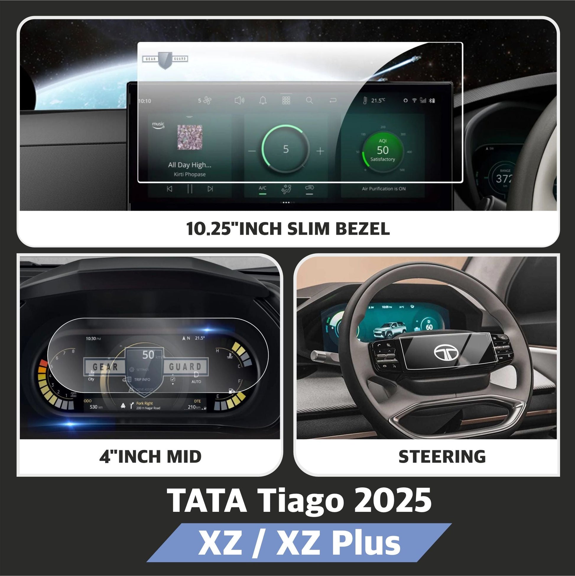 Tata Tiago Screen Guard Bundle [2025] - 