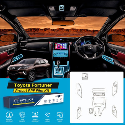 Toyota Fortuner Interior Precut PPF Full KIT -SP_FORTUNER_PPF_KIT