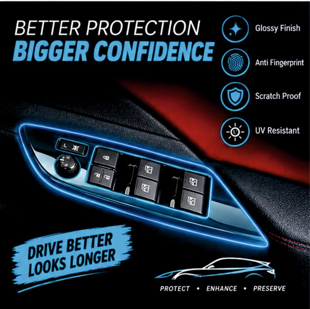 Toyota Fortuner Legender Door Panel Interior Precut PPF Film -LEGENDER_DOOR_PPF