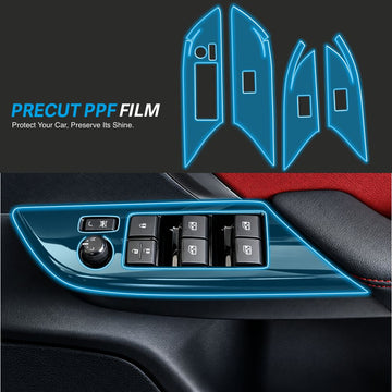 Toyota Fortuner Legender Door Panel Interior Precut PPF Film -LEGENDER_DOOR_PPF