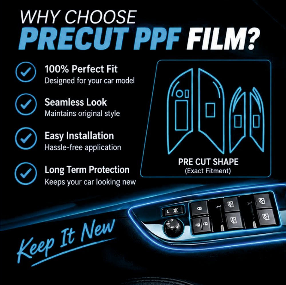 Toyota Fortuner Legender Door Panel Interior Precut PPF Film -LEGENDER_DOOR_PPF