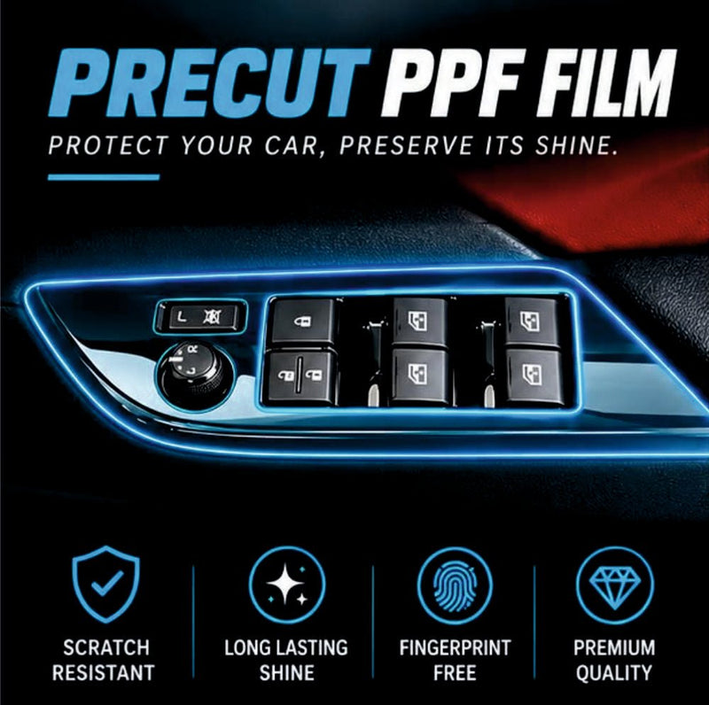 Toyota Fortuner Legender Door Panel Interior Precut PPF Film -LEGENDER_DOOR_PPF