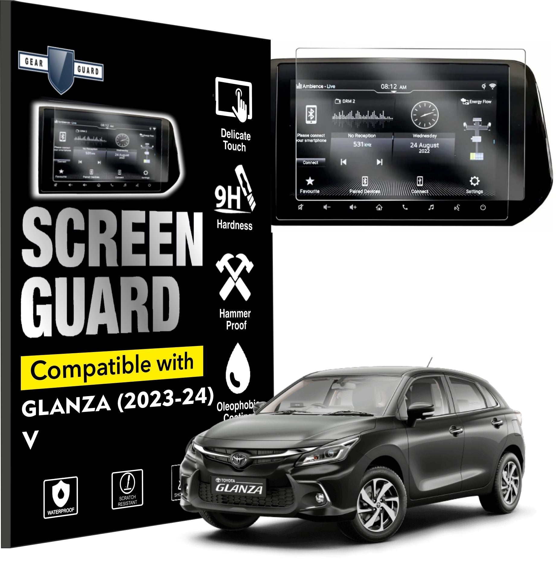 Toyota Glanza Touch Screen Guard [2023 - 2025] - M9C_GLANZA01