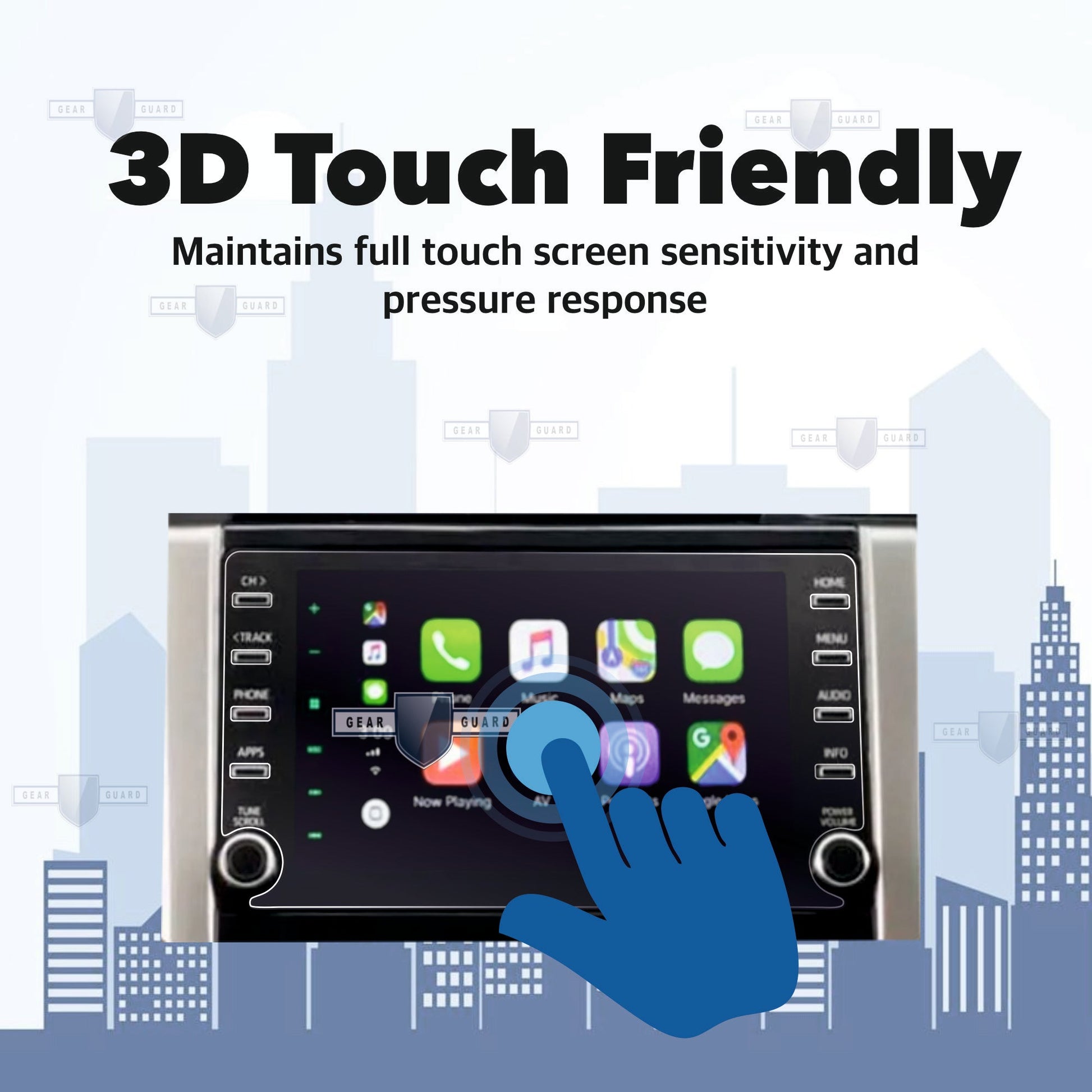 Toyota Hilux Infotainment System Touch Screen Guard - M8M_HILUX