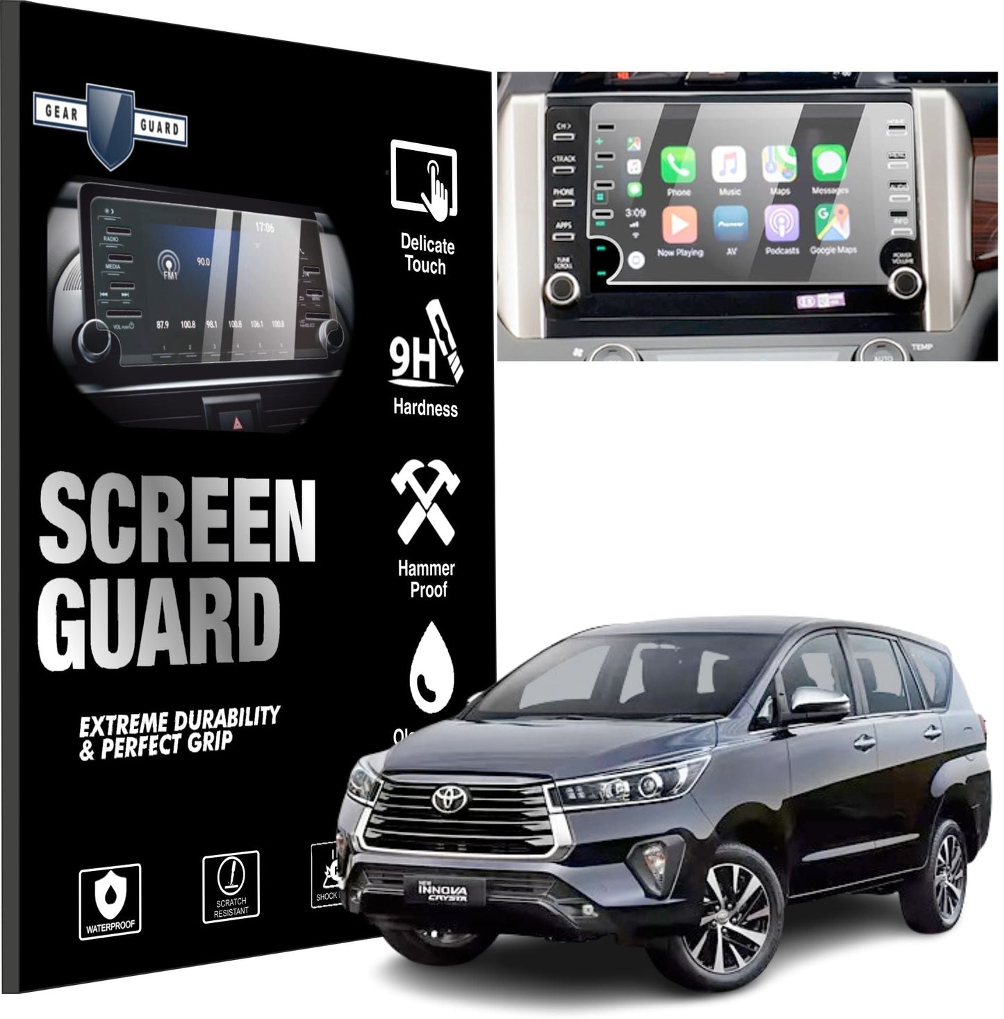 TOYOTA Innova Crysta Z Facelift Accessories Touch Screen Guard -FACELIFT_2