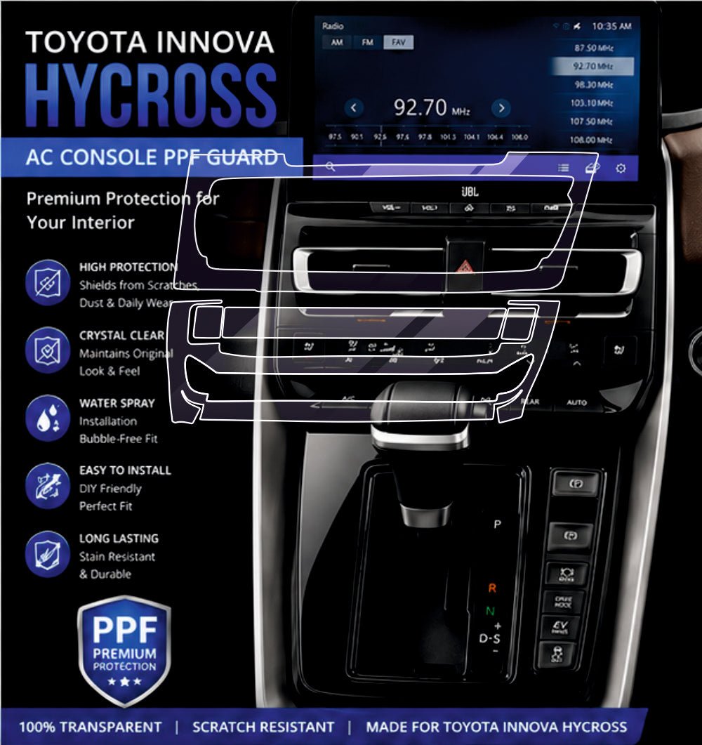 Toyota Innova Hycross AC Panel Precut PPF Guard -SP_HYCROSS_AC_PPF