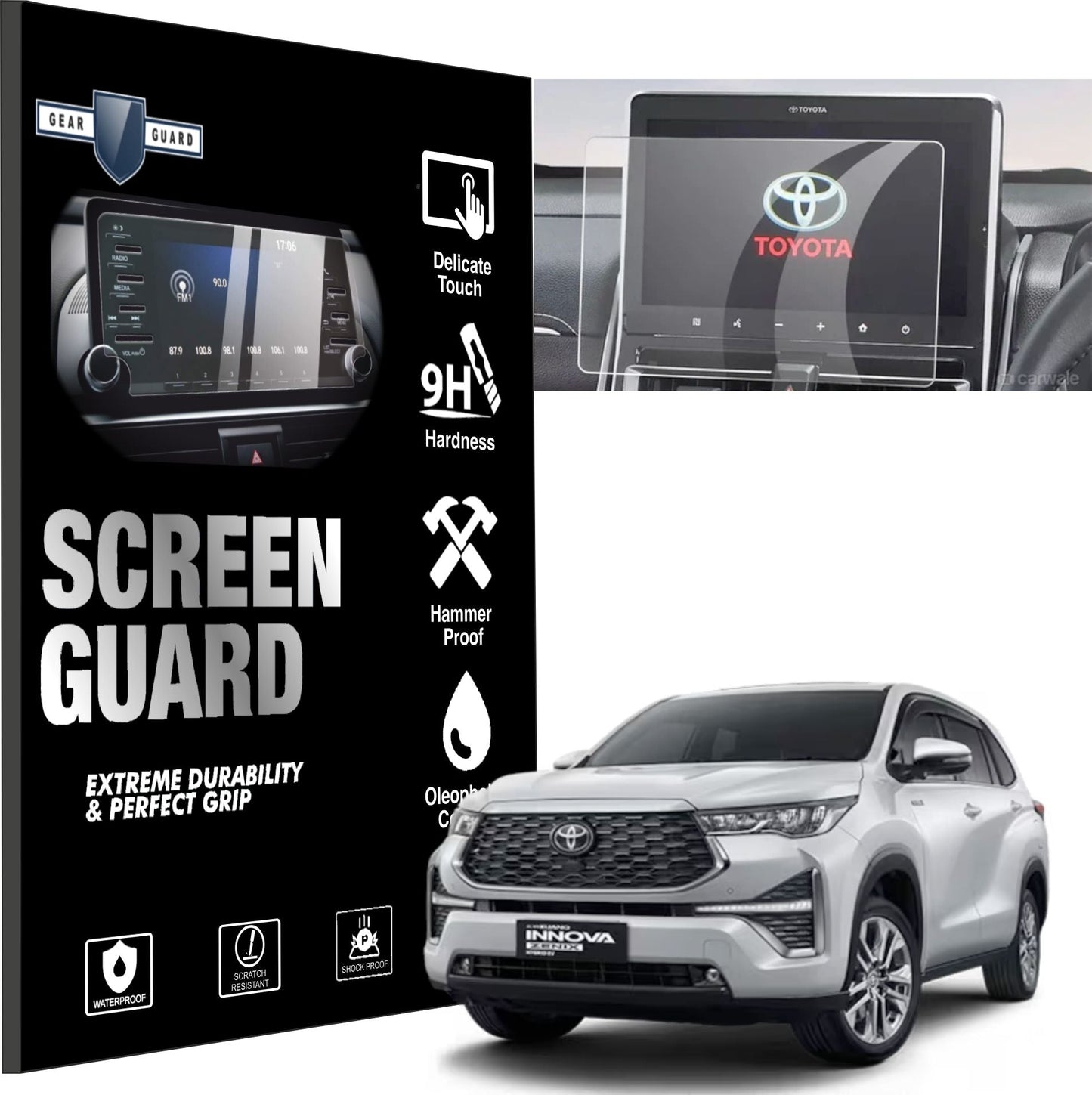 Toyota Innova Hycross Accessories Touch Screen Guard -8_INCHG