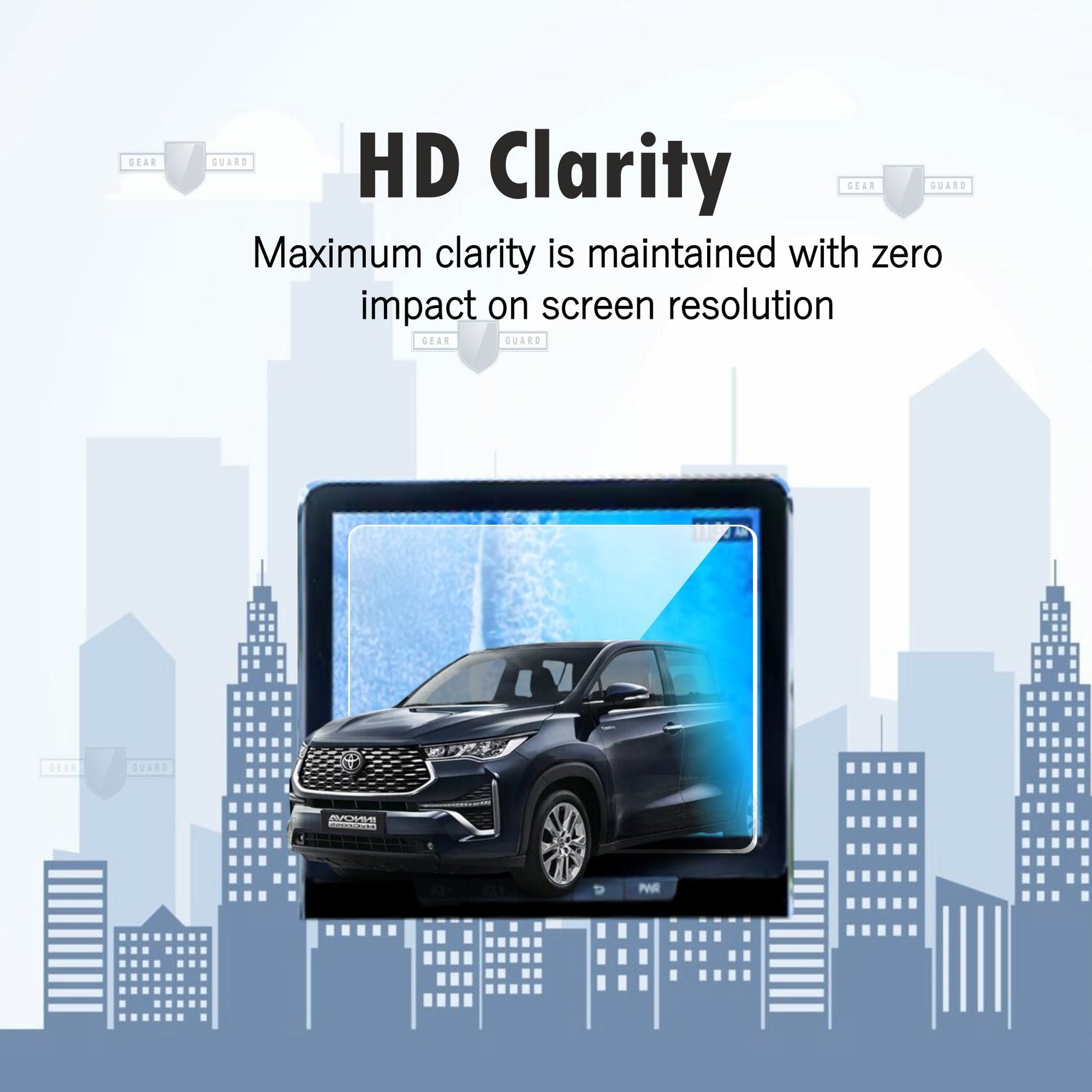 Toyota Innova Hycross Touch Screen Guard With AC Panel Guard [2023 - 2025] - M10C_HYCROSS_AC