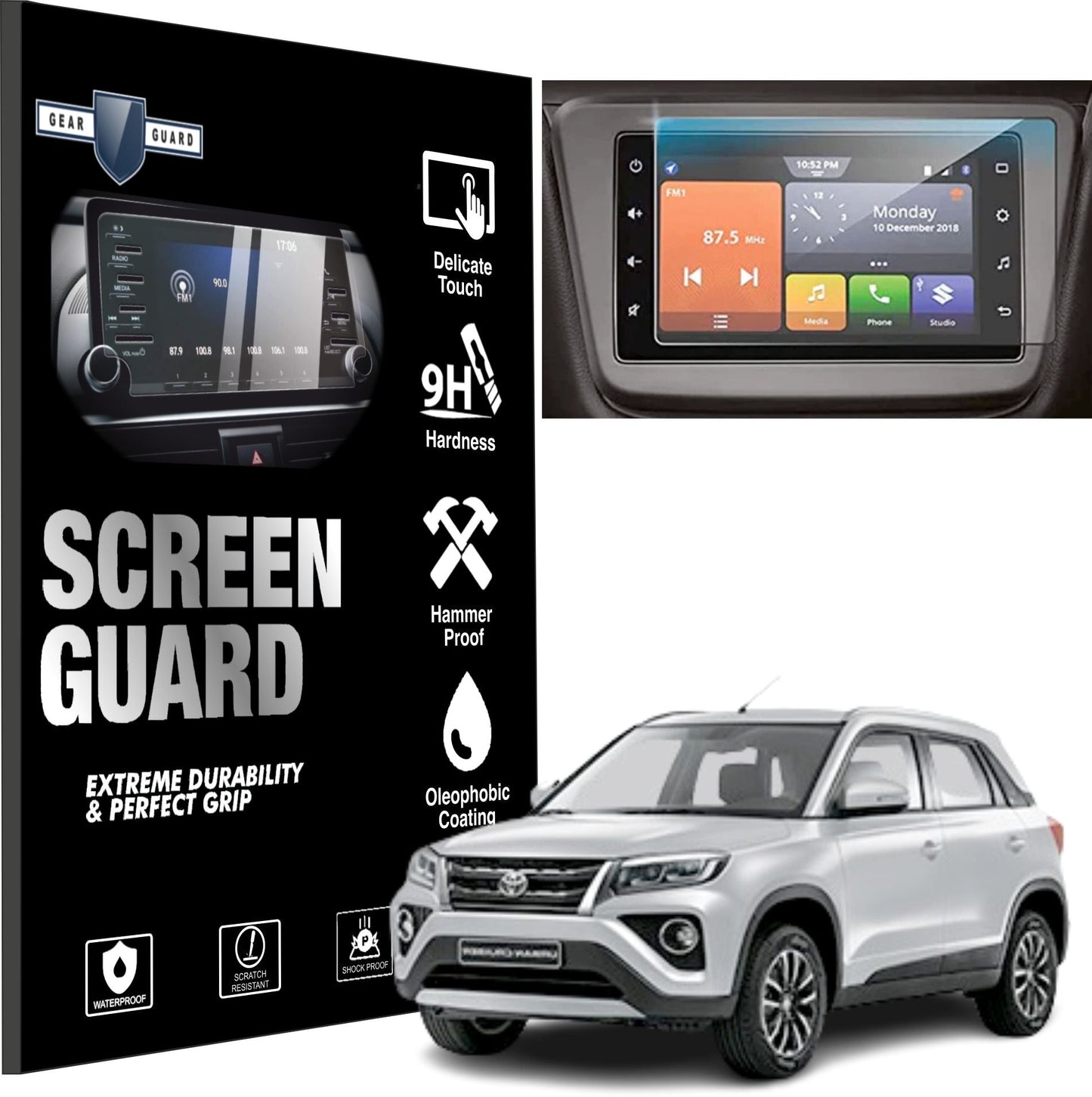 Toyota Urban Cruiser Hyryder 2022 Accessories Touch Screen Guard -CRUISER_HYDR-1