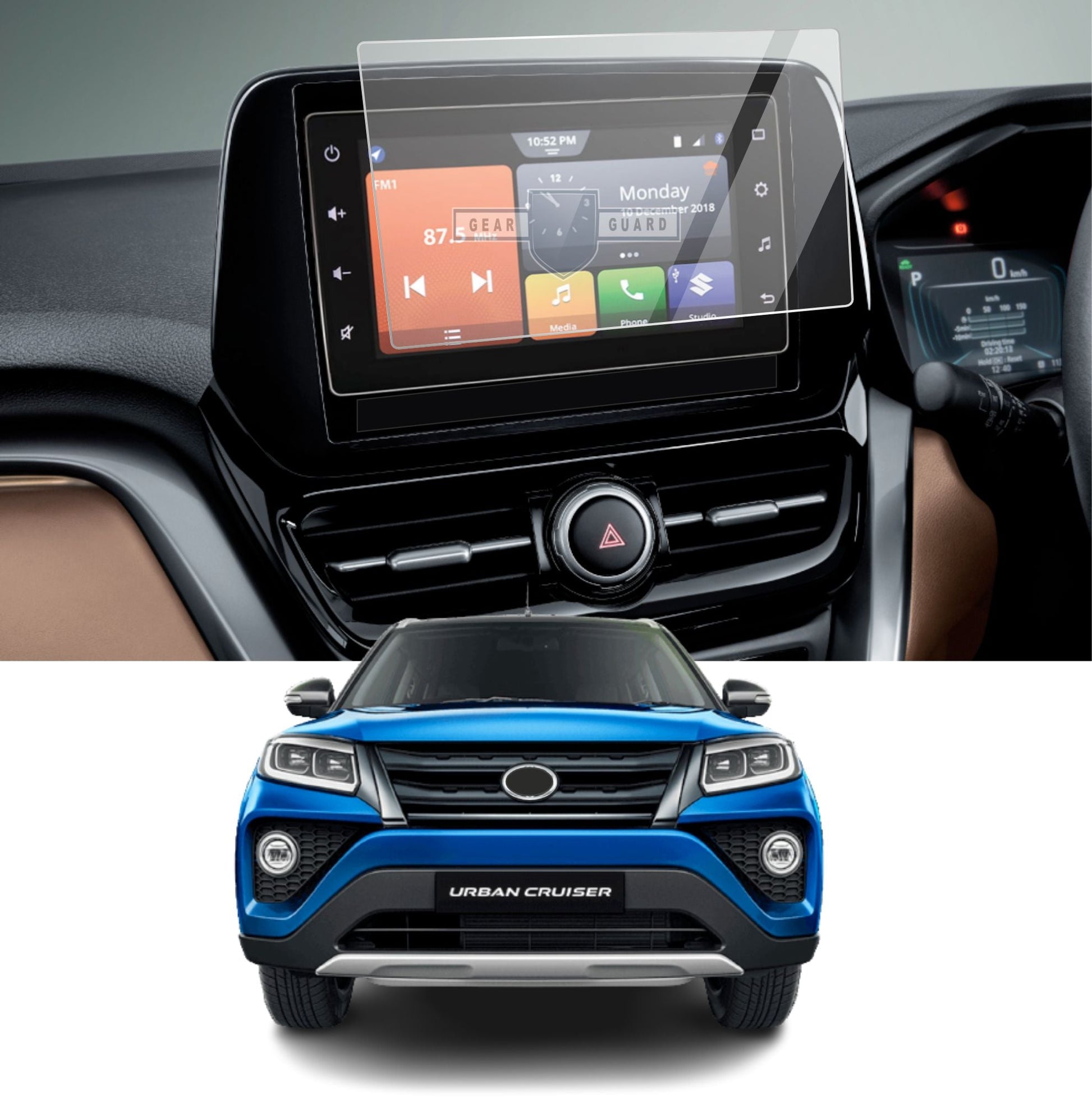 Toyota Urban Cruiser Hyryder Touch Screen Guard [2022 - 2025] - S7C_HYRYDER