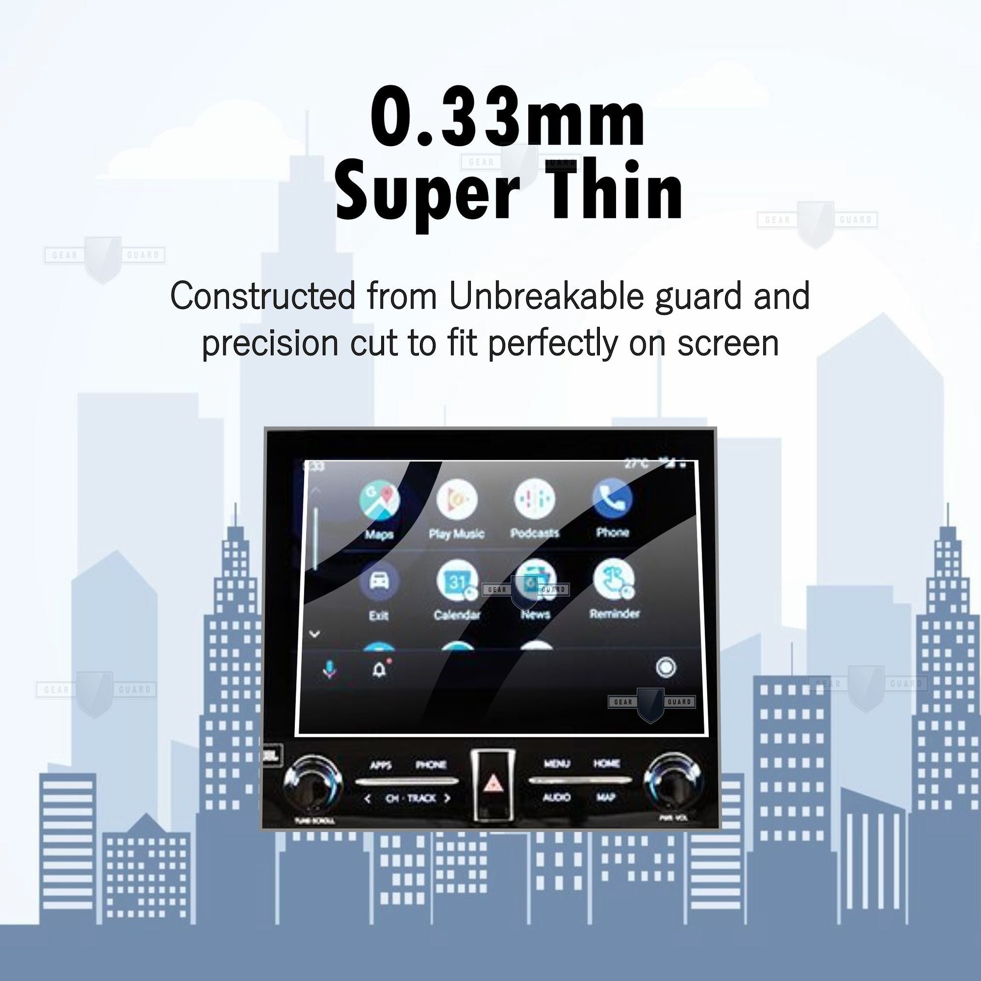 Toyota Vellfire Infotainment System Touch Screen Guard - M14C_VELLFIRE-1