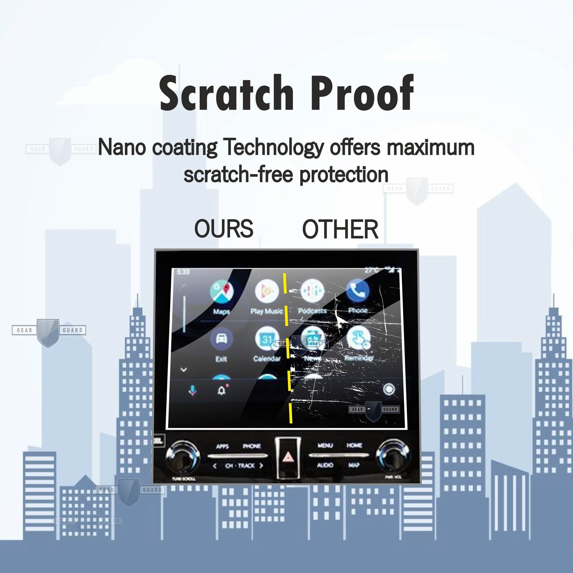 Toyota Vellfire Infotainment System Touch Screen Guard - M14C_VELLFIRE-1