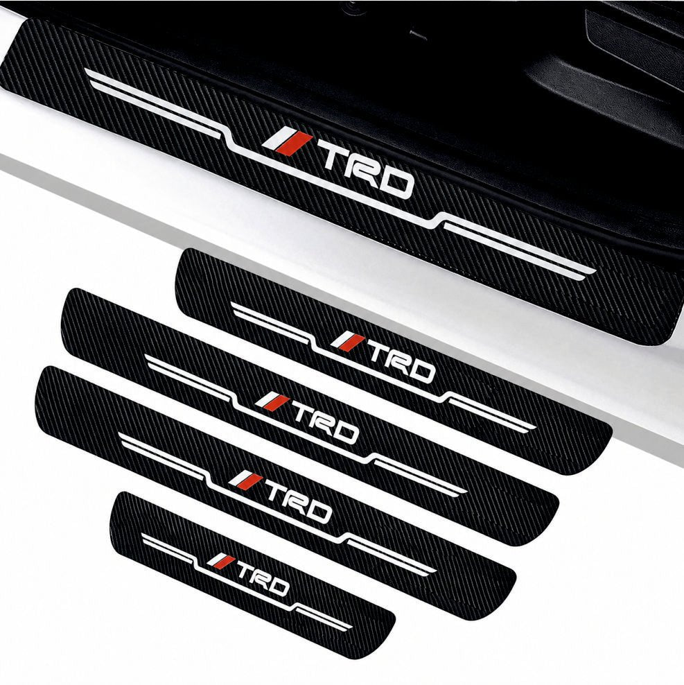 TRD Carbon Fiber Car Door Sill Guard - Set 4 -TRD_CF_SILL