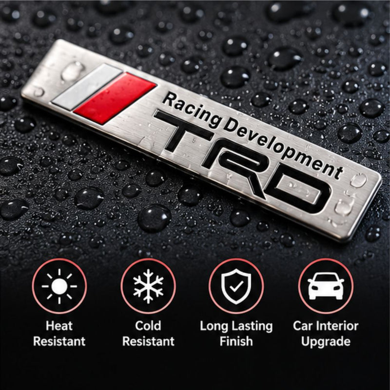 TRD Racing Development 3d Sticker -TRD_RD_STICKER_BLK