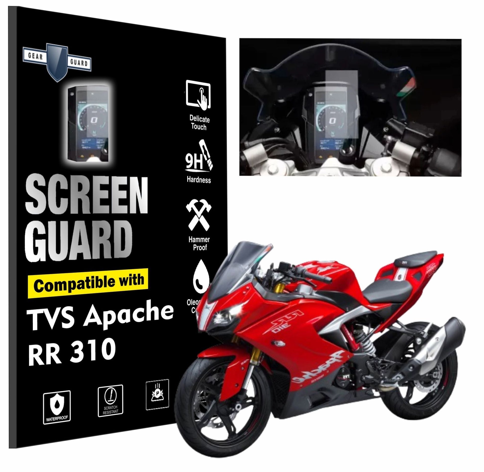 TVS Apache RR 310 Accessories Speedometer Screen Guard - SG_APACHE _RR