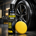 Tyre Shine Pro with Microfiber Applicator – Restores Deep Black Colour & Glossy Shine -TYRE_POLISH