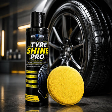 Tyre Shine Pro with Microfiber Applicator – Restores Deep Black Colour & Glossy Shine -TYRE_POLISH