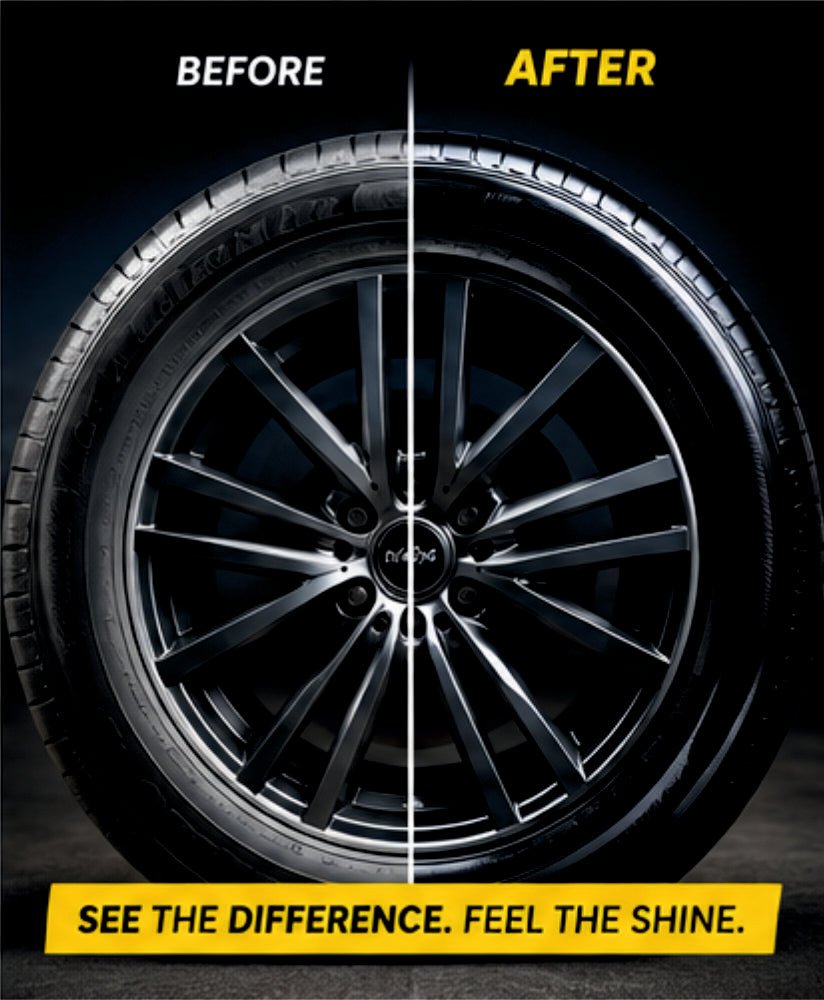 Tyre Shine Pro with Microfiber Applicator – Restores Deep Black Colour & Glossy Shine -TYRE_POLISH
