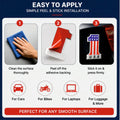 USA No.1 Flag 3D Metal Sticker - STICKER_USA_NO1