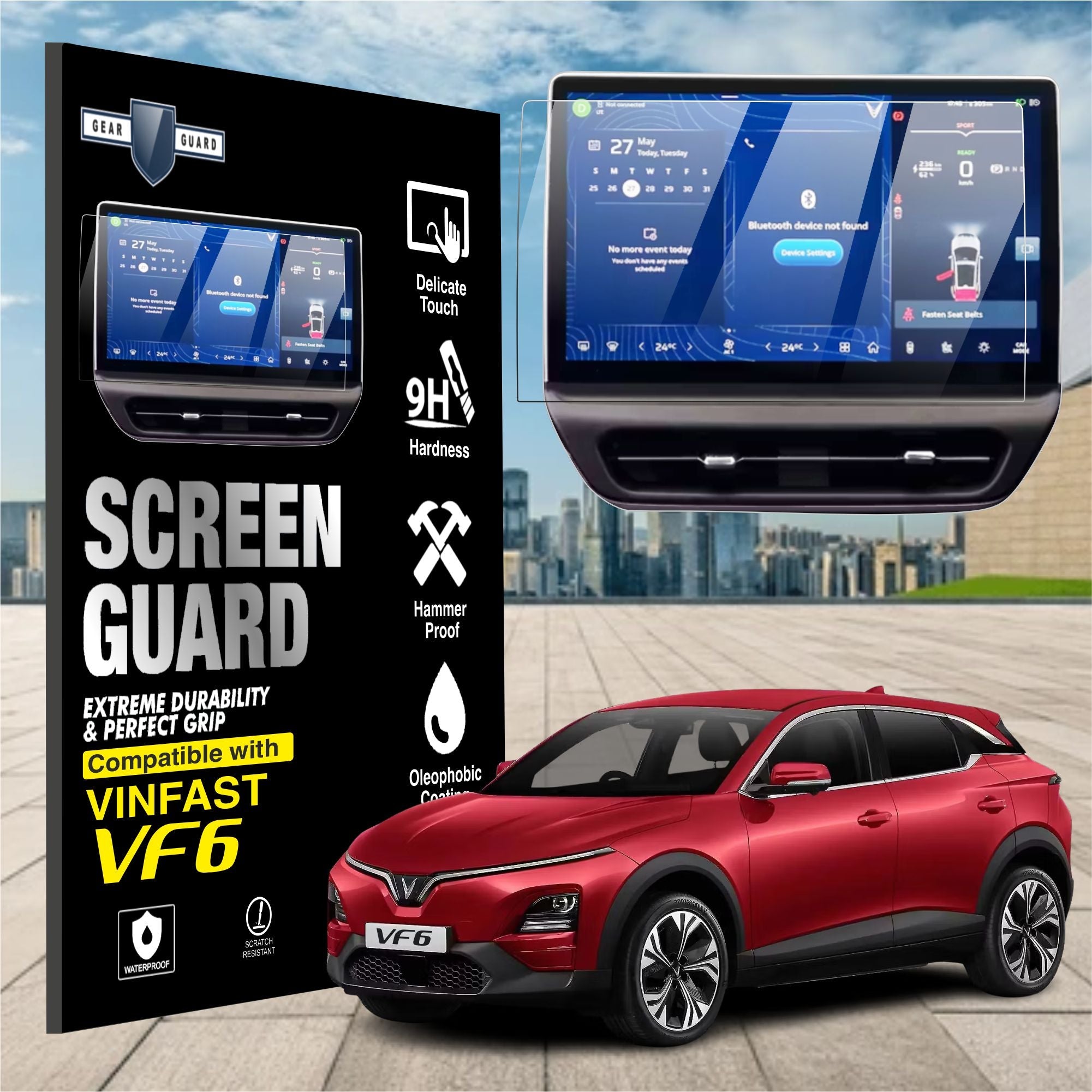 Vinfast VF6 Car Touch Screen Infotainment System Guard [2025 - 2026] - L15C_VF6