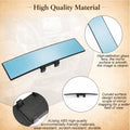 Wide - Angle Rearview Mirror – Anti - Glare & Blind Spot Reduction - REAR_MIRROR_12INCH